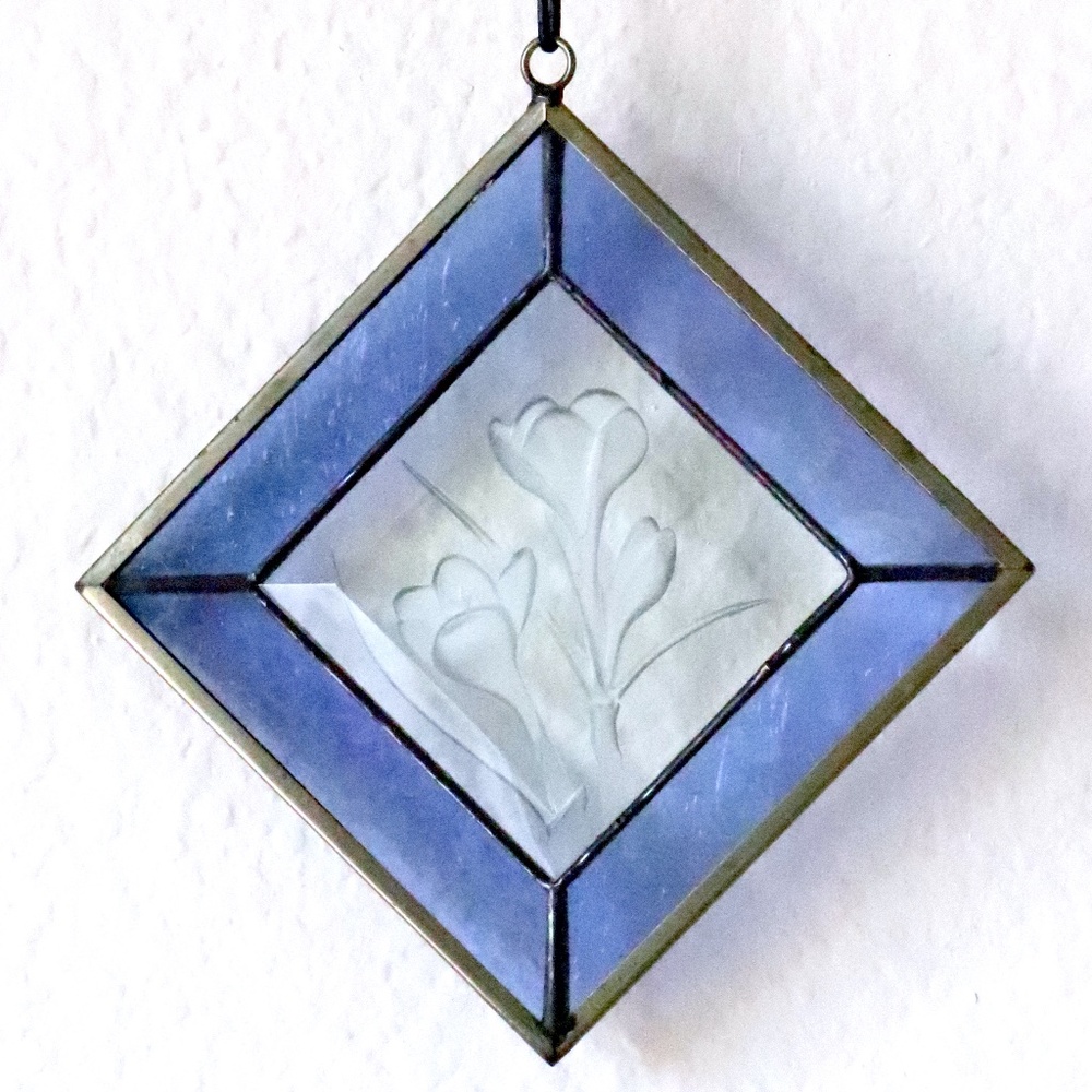 Stained glass hanging